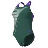 Купальник Arena Bright Glare Swimsuit V Back 008930-690 зелений 40 (3468337533672) изображение 4