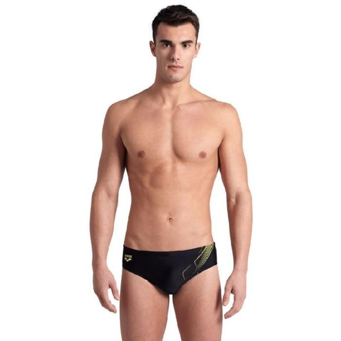 Плавки Arena Dive Swim Brief 007213-500 чорний, білий 80 (3468337172536)