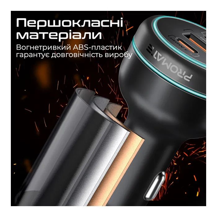Зарядний пристрій Promate 2xUSB-C PD + USB-A QC3.0 (powerdrive-230) зображення 7