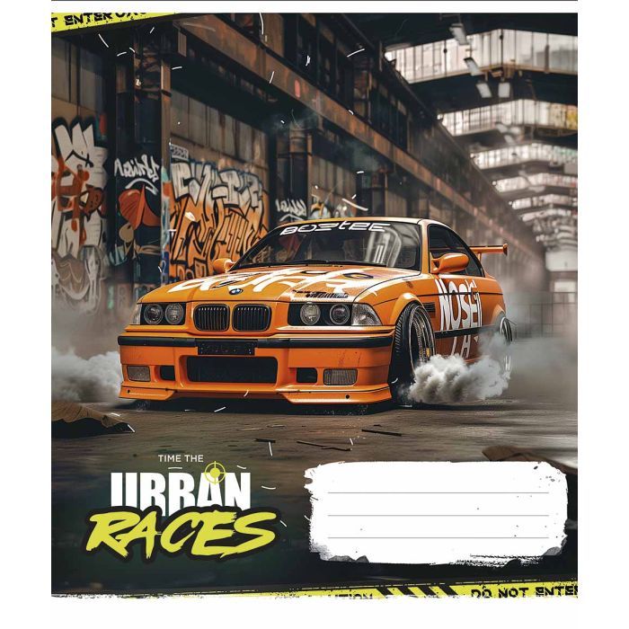 Тетрадь Школярик Time the urban races 48 листов линия (048-3439L) изображение 2