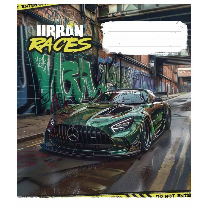 Тетрадь Школярик Time the urban races 48 листов линия (048-3439L) изображение 3