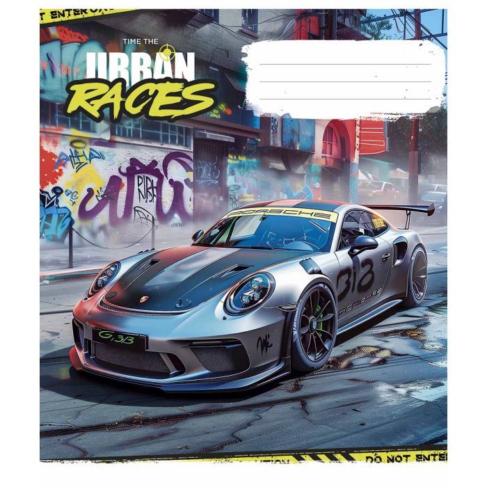 Тетрадь Школярик Time the urban races 48 листов линия (048-3439L) изображение 4