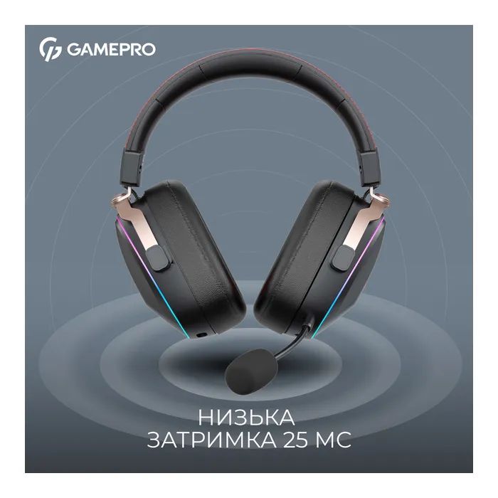 Наушники GamePro Asgard Valkyria RGB Tri-Mod (HSW249B) изображение 6