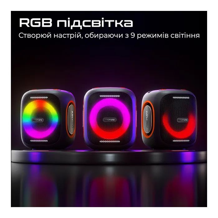 Акустична система Promate Strike-40 40W Black (strike-40) зображення 4