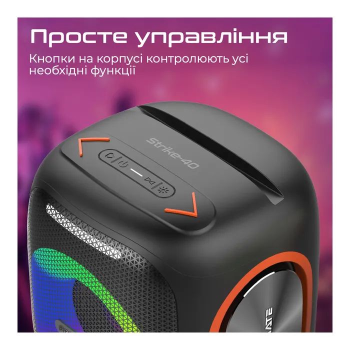 Акустична система Promate Strike-40 40W Black (strike-40) зображення 9