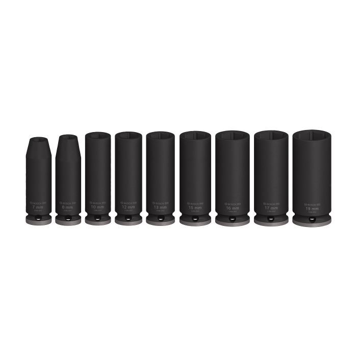 Набор головок Bosch Professional ударных торцевых Deep 9шт, 3/8", 63мм (2.608.003.037) изображение 2
