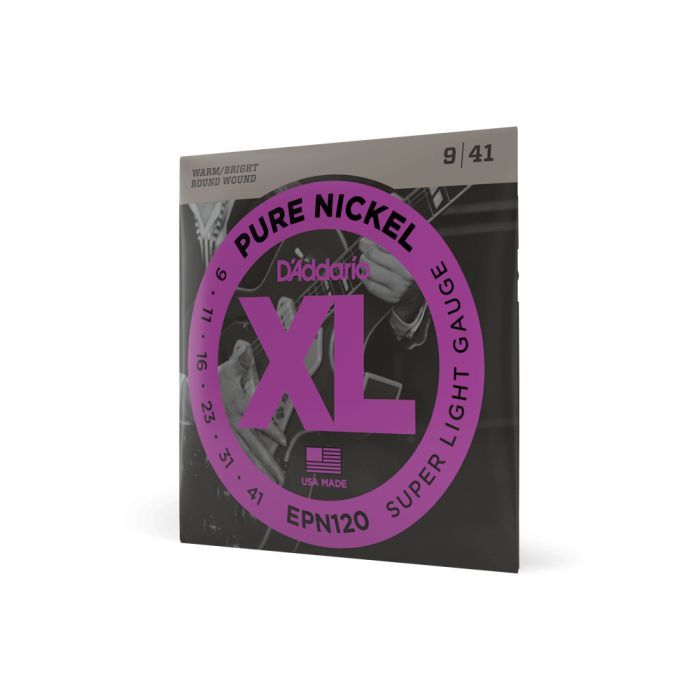 Струны для гитары D'Addario XL Pure Nickel Super Light (09-41) (EPN120) изображение 2