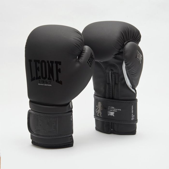 Боксерські рукавички Leone GN059 Black/White 12 унцій (GN059_Bl/White_12oz) зображення 5