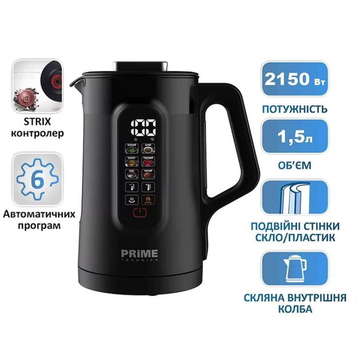 Електрочайник PRIME Technics PKD 1598 BG зображення 8