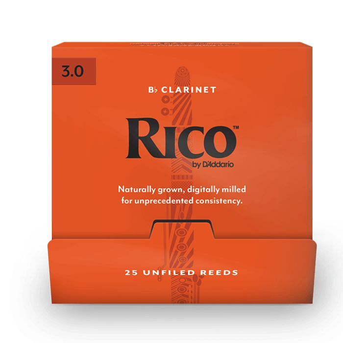Трость для кларнета D'Addario Rico - Bb Clarinet #3.0 - 25 Box (RCA0130-B25)