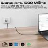 Дата кабель USB-C to RJ45 Ethernet 5.0m Promate (clink-rj45) изображение 2