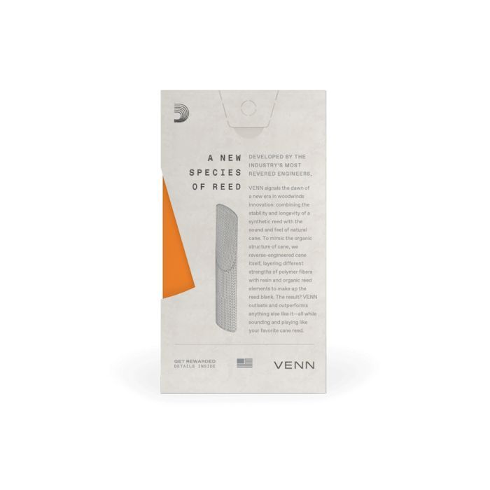 Тростина для саксофона D'Addario VENN Tenor Saxophone Reed #3.0 (VTS0130G2) зображення 6