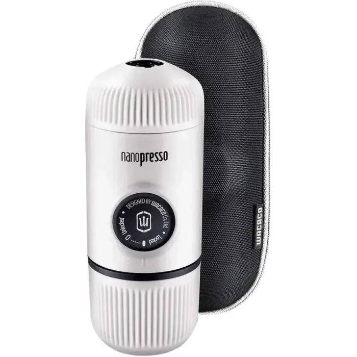 Портативна кавоварка Wacaco Nanopresso з чохлом біла (WNANOWH)