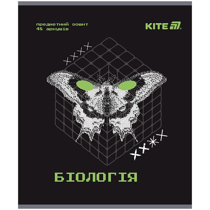 Зошит Kite предметний Techno 48 аркуші, клітинка, біологія (K25-240-7)