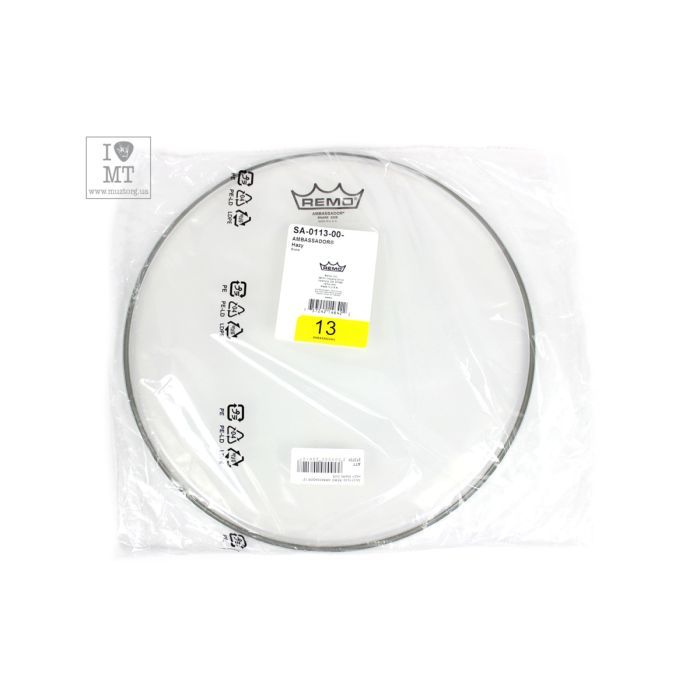 Пластик для барабана Remo Ambassador 13" Hazy Snare Side (213731) изображение 4