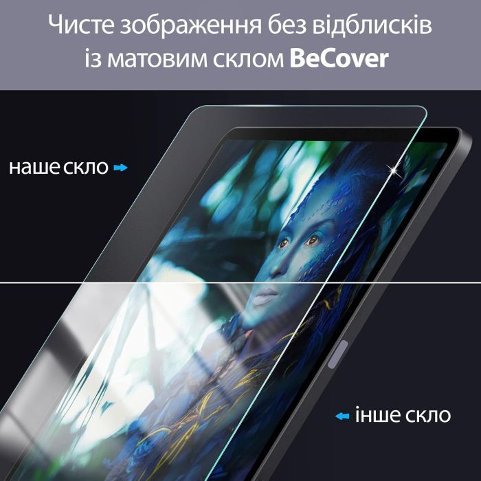 Стекло защитное BeCover Matte Anti-Glare Xiaomi Redmi Pad 2 11.0" (713711) изображение 5
