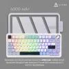 Клавиатура Ajazz AK820 MAX PLUS Daydream Switch RGB Wireless/Bluetooth/USB White (AK820MAX-DD-BWD) изображение 4 Клавиатура Ajazz AK820 MAX PLUS Daydream Switch RGB Wireless/Bluetooth/USB White (AK820MAX-DD-BWD) изображение 4