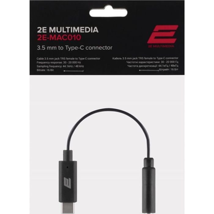 Перехідник USB-C to 3.5mm F 0.10m 2E (2E-MAC010) зображення 5