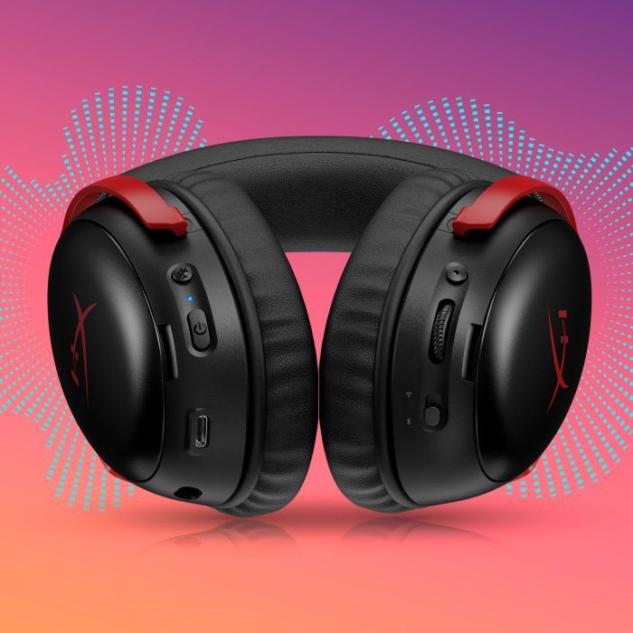 Навушники HyperX Cloud III S Wireless/USB-A/USB-C Black/Red (A59Z0AA) зображення 8