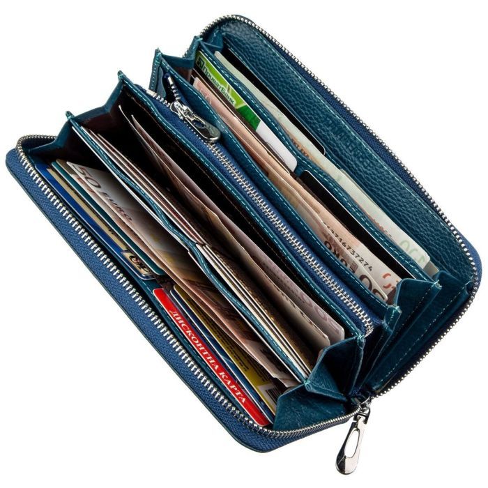 Гаманець ST Leather Блакитний (18861) зображення 5