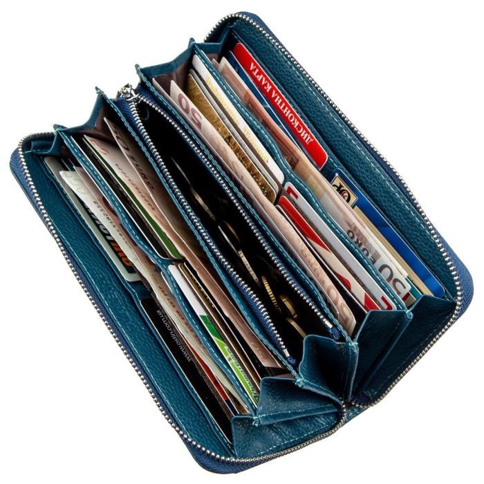 Гаманець ST Leather Блакитний (18861) зображення 6