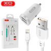 Зарядний пристрій XO 2xUSB 2.1A + cable USB to Lightning white (TZ08-L-WH) зображення 4