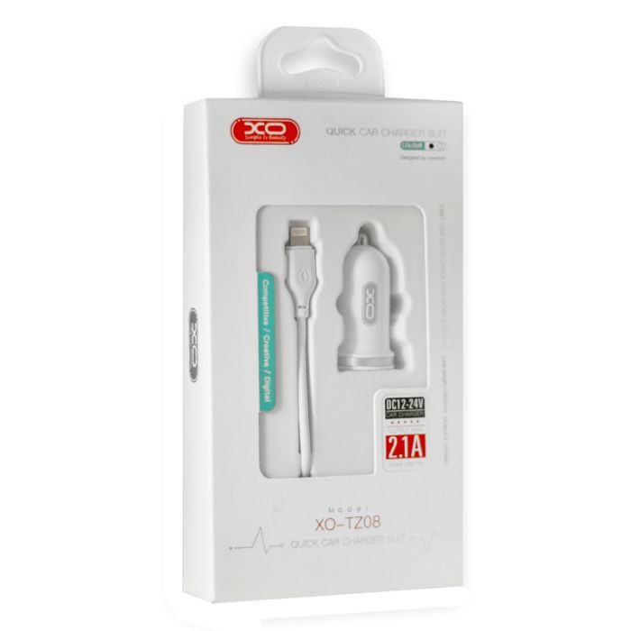 Зарядное устройство XO 2xUSB 2.1A + cable USB to Lightning black (TZ08-L-BK) изображение 5