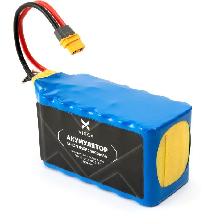 Аккумуляторный блок Vinga Li-ion 6S3P 15000mAh з балансиром (JHY Li-Ion 21700 5000mAh) (V6S3P-5000) изображение 3