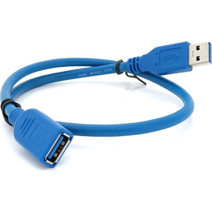 Дата кабель USB 3.0 AM/AF 0.5m blue Voltronic (YT-3.0AM\AF-0.5BL) изображение 2