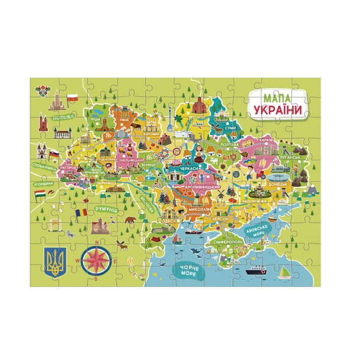 Пазл DoDo Карта Украины (300706) изображение 3