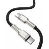Дата кабель USB-C to USB-C 1.0m 100W metal black Baseus (CATJK-C01) зображення 2