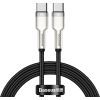 Дата кабель USB-C to USB-C 1.0m 100W metal black Baseus (CATJK-C01)