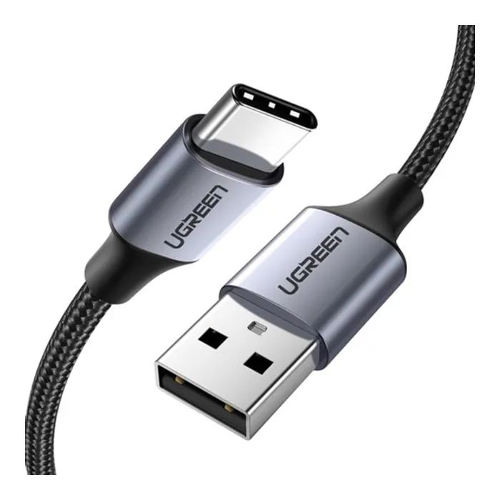 Дата кабель USB 2.0 AM to USB-C 0.5m 3A US288 white Ugreen (60130)