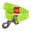 Поводок для собак WAUDOG Waterproof S Ш 15 мм Д 500 см салатовый (27445)