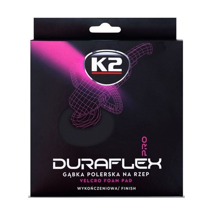 Губка для мытья K2 з липучкою для полірування, чорна (фінішна) (L614) изображение 3