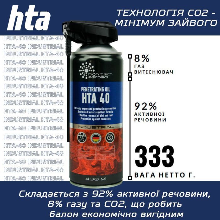 Мастило автомобільне HTA 40 SPRAY 400 мл (HTA5031) зображення 6