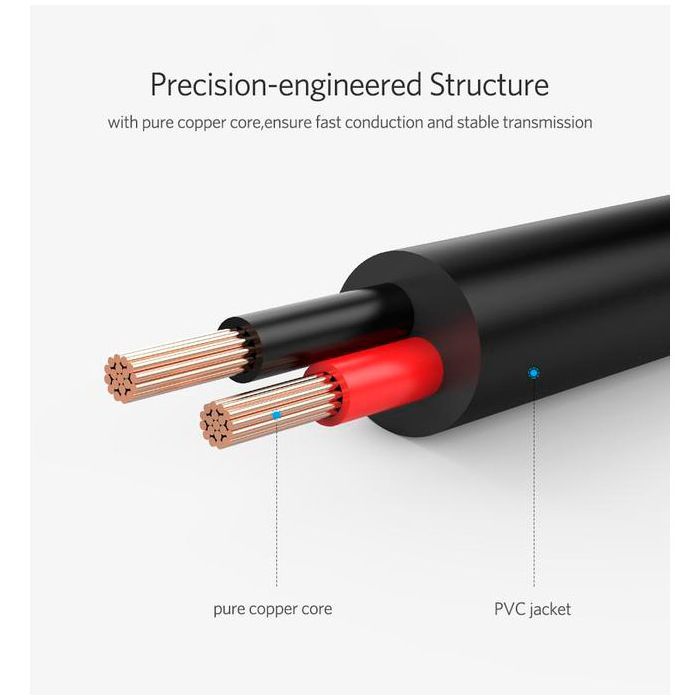 Кабель живлення USB to DC 3.5mm 5V 1.0m black Ugreen (10376) зображення 9