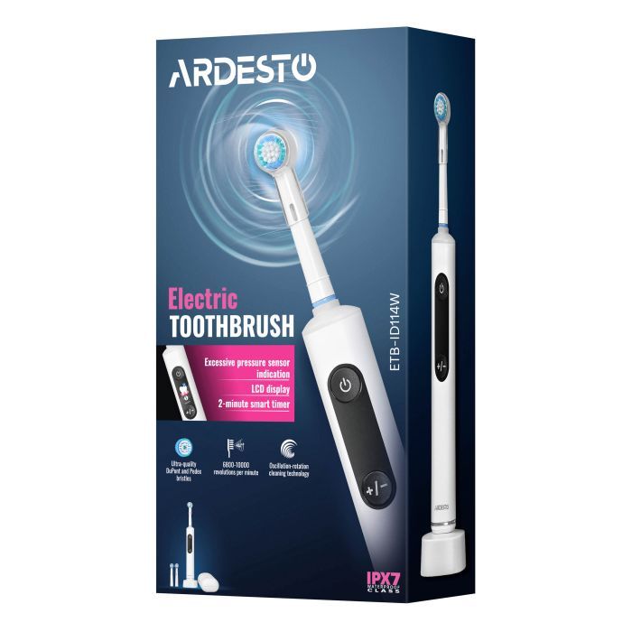 Электрическая зубная щетка Ardesto ETB-ID114W изображение 12