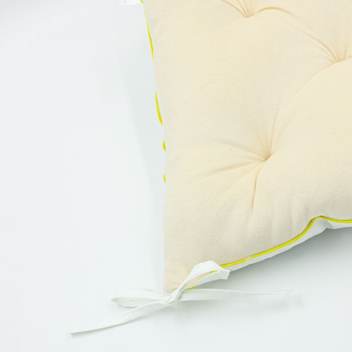 Подушка на стілець MirSon 28-0004 Cream Velvet 50х50 см (2200006275756) зображення 3