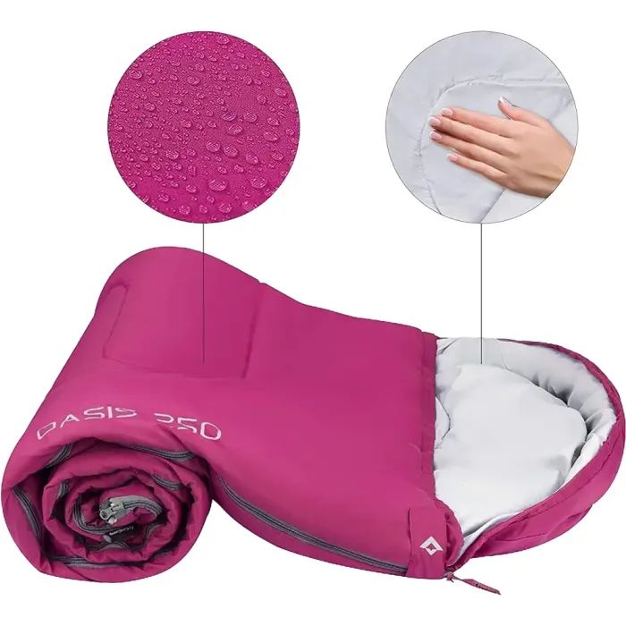 Спальный мешок KingCamp Oasis 250 Black (KS3121_BLACK_L_01) изображение 5