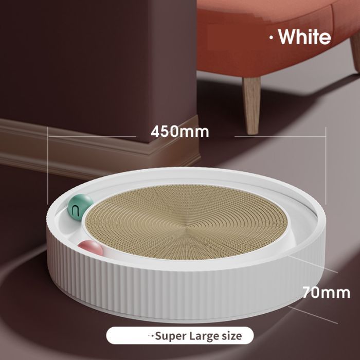 Дряпка (кігтеточка) для котів Lapka Скрапер «2-в-1» Кругла (LPK-17) зображення 3