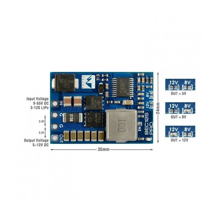 Модуль питания MATEK BEC12S-PRO (BEC12SP) изображение 2