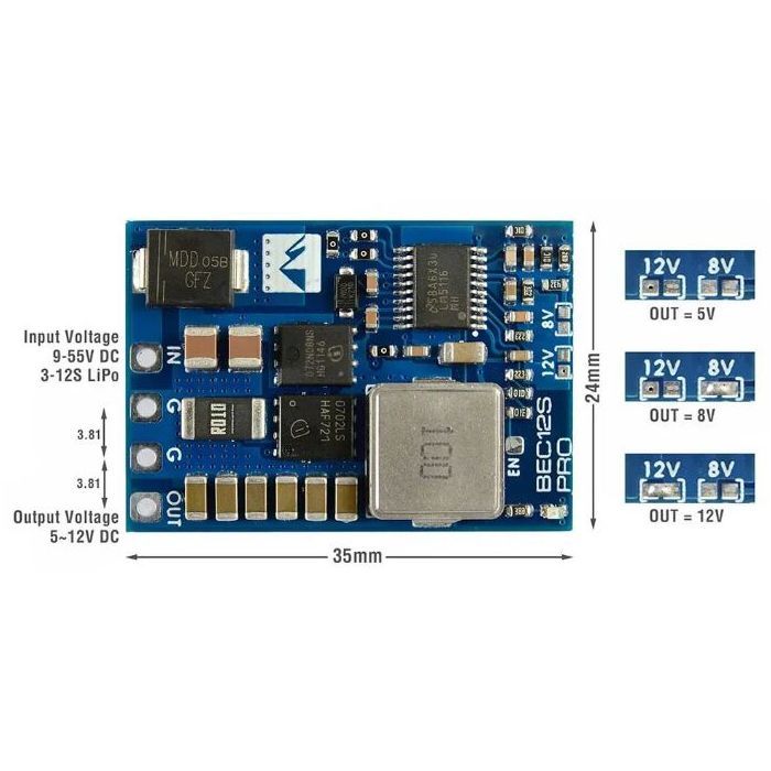 Модуль питания MATEK BEC12S-PRO (BEC12SP) изображение 7