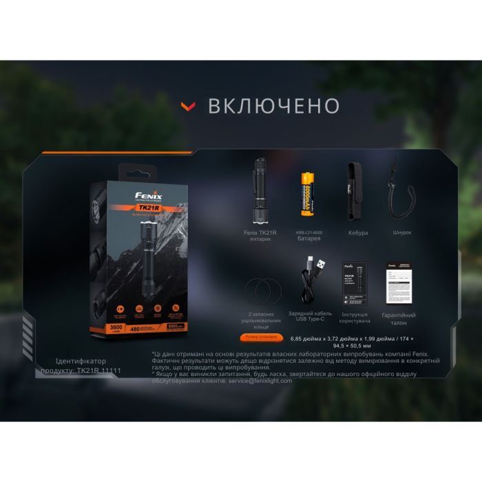 Фонарь Fenix TK21R изображение 12