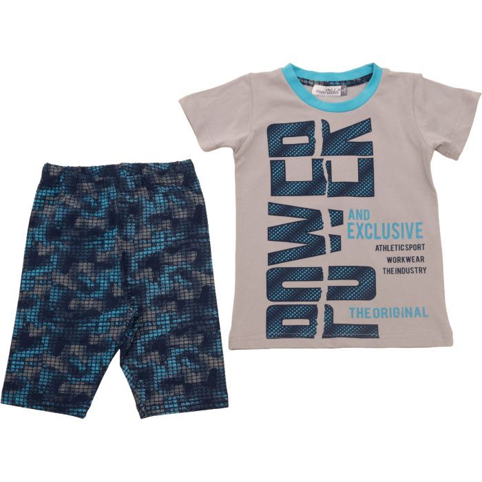 Пижама детская Matilda с футболкой (11729-2-110B-blue)