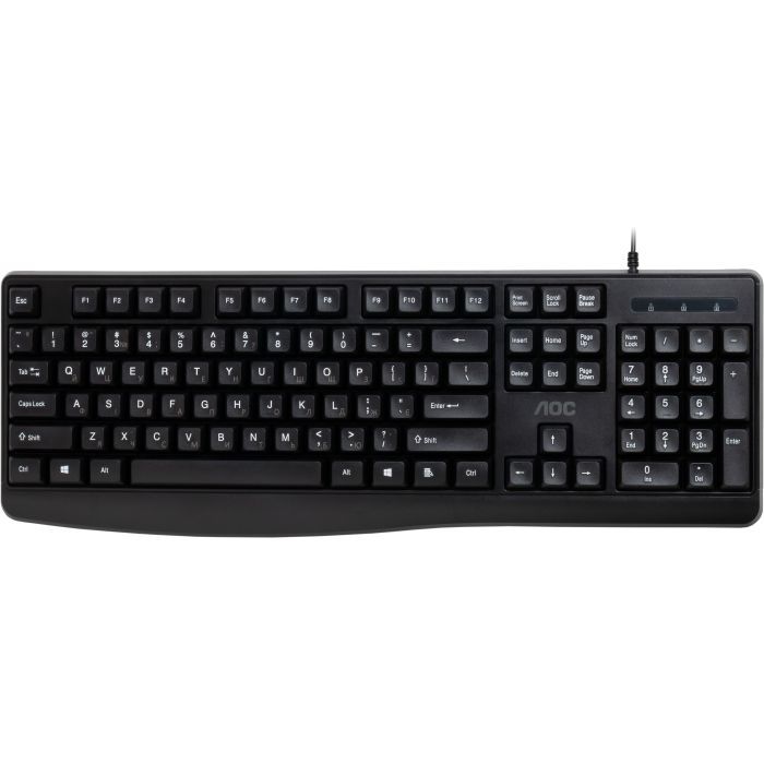 Клавіатура AOC KB120B USB UA Black (KB120B/97)