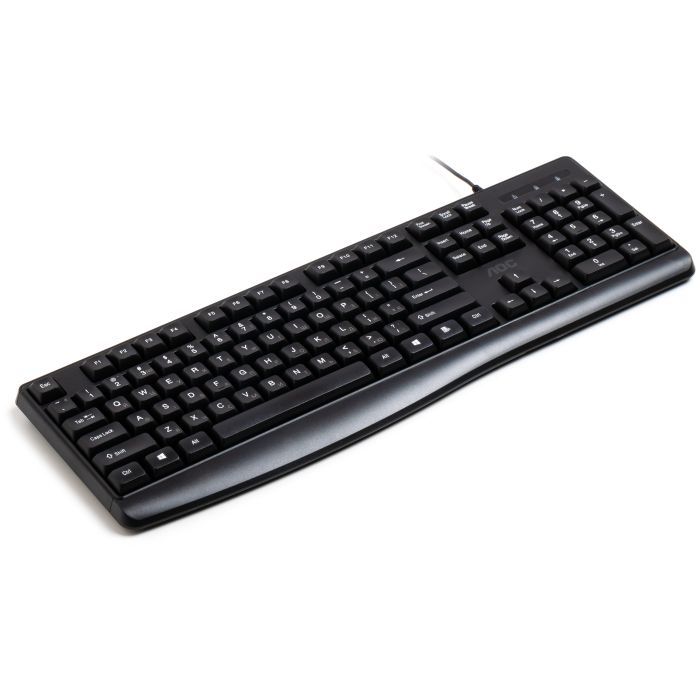 Клавіатура AOC KB120B USB UA Black (KB120B/97) зображення 2
