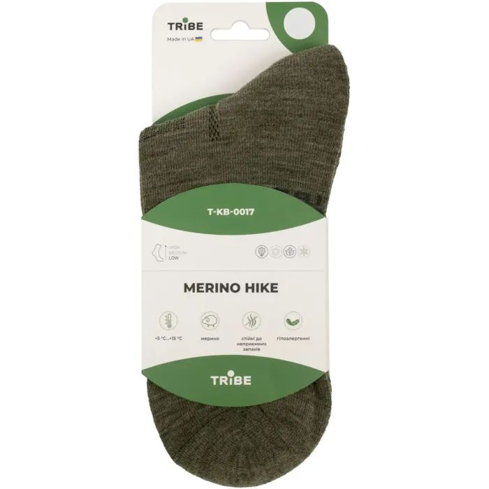 Носки Tribe Merino Hike T-KB-0017-olive, 44-46 (T-KB-0017-olive-44-46) изображение 9