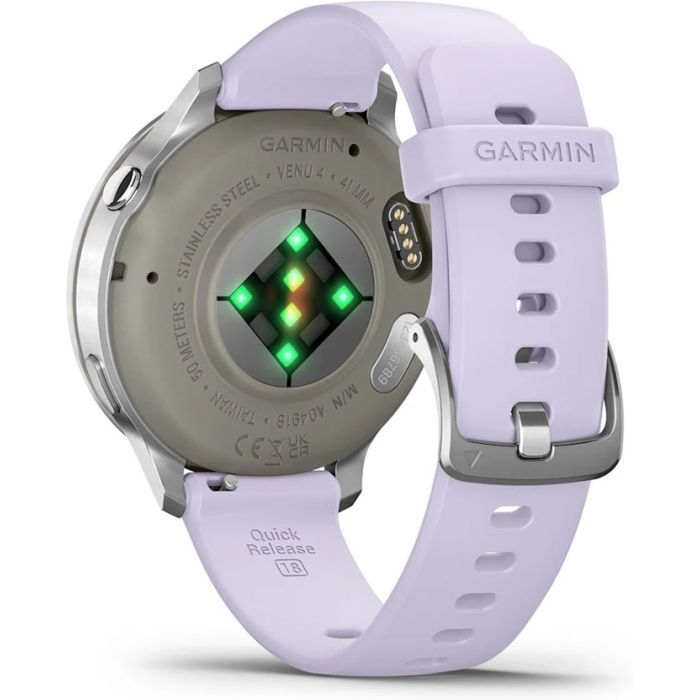 Смарт-часы Garmin Venu 4 (41mm), Gray w/ Silver + Periwinkle, GPS смарт-годинник (010-03013-01) изображение 6