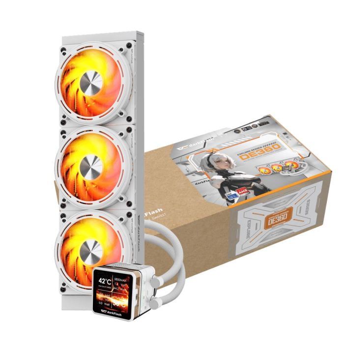 Кулер для процессора DARKFLASH DE360 WHITE изображение 4